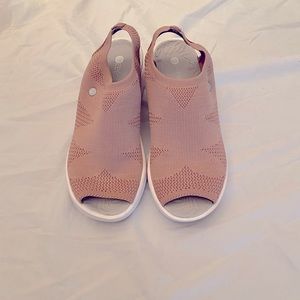 Pale Pink Slip On Shoes - Size 8.5